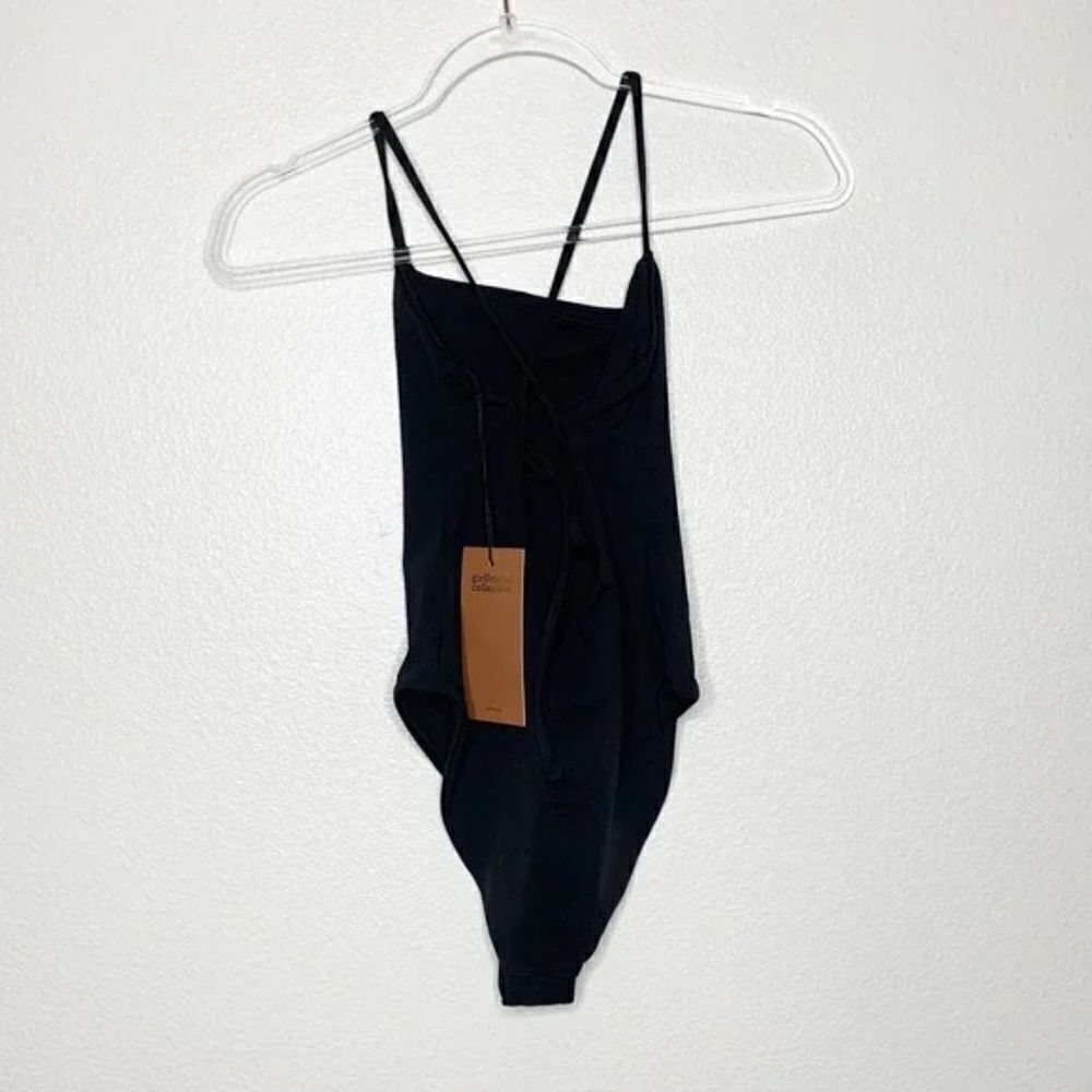 GIRLFRIEND COLLECTIVE Clemente Cross Back Black One Piece Swimsuit XSmall - Picture 8 of 8